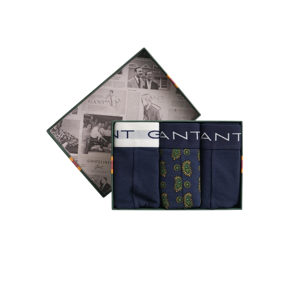 GANT 3-Pack Paisley Print Trunks Gift Box